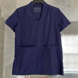 Navy Figs scrub top
